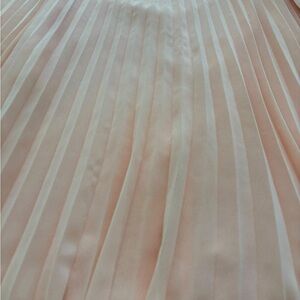 Morning Lavender Pink Pleated Midi Skirt